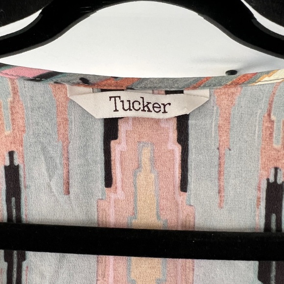 Tucker Aztec print silk maxi dress size small - Picture 4 of 6